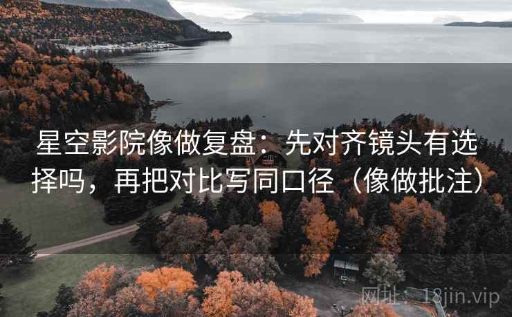 星空影院像做复盘：先对齐镜头有选择吗，再把对比写同口径（像做批注）